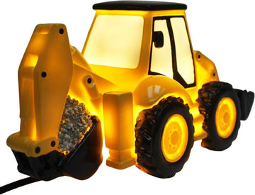 Shovel Graafmachine Nachtlampje Kind Jongen Kinderkamer - Geel