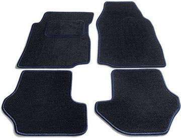 PK Automotive Complete Velours Automatten Zwart Met Donkerblauwe Rand Daewoo Matiz 2001-2006