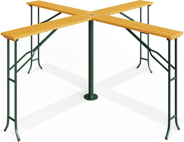 Casaria Tuin/Statafel XXL – Inklapbaar Weerbestendig - 241x241x104 cm