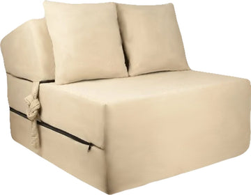 Opvouwbaar matras - 1 persoons - 70x200x15 cm - crème