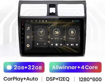 CarPlay Suzuki Swift 2005-2010 Android 10 navigatie en multimediasysteem Bluetooth USB WiFi 2+32GB