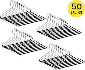 Life’s Green Broekhangers met antislip – Kledinghangers – Klerenhangers – Broek en Rok Houder - Set van 50 stuks