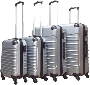 Quadrant 4 delige ABS Kofferset - Zilver