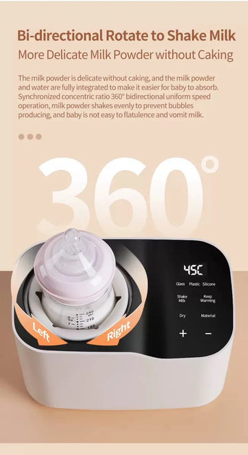 4-in-1 Volledig Automatische Melk Maker Baby - Voorkomt de vorming van luchtbellen - Verminder de hik - Milk Maker - Flesvoeding Apparaat - Flessenwarmer - Milk Bottles Shaker - Warmhouden- Flessenschudder - Flessen droger - Baby melk machine