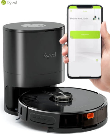 Cybovac S31 Robot stofzuiger met laadstation en dweilfunctie - Zwart | Elektrisch | Automatisch | met app | Leegt zichzelf | Smart