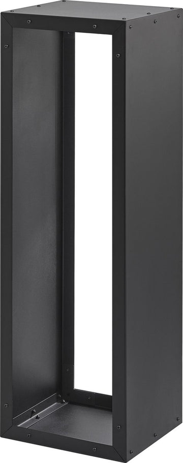 Opslag Haardhout binnen - Haardhout rek - Brandhout rek - zwart metaal- 116x38x35cm