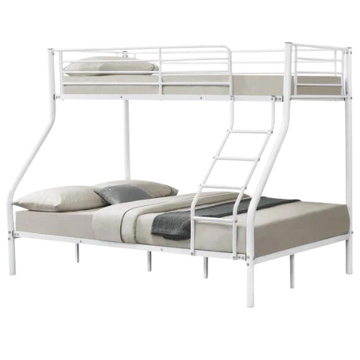 Metal Bunk Bed Children's Bed – White