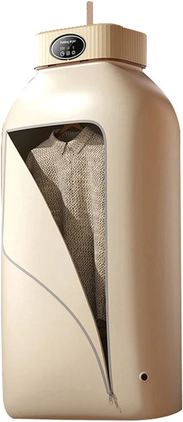 Multifunctionele Droger - Elektrische Wasdroger - Draagbare Compact - Opvouwbare Wasdroger - 1000 W - Kleine droger - Smart Droger - Tijdsinstelling - Beige