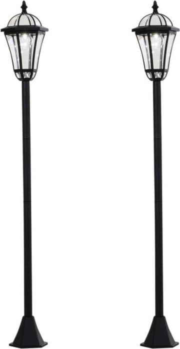 Solar tuinverlichting - Lantaarn -Tuin - Tuinlamp - Tuinverlichting op zonneenergie - Ø18,5 x H129 cm