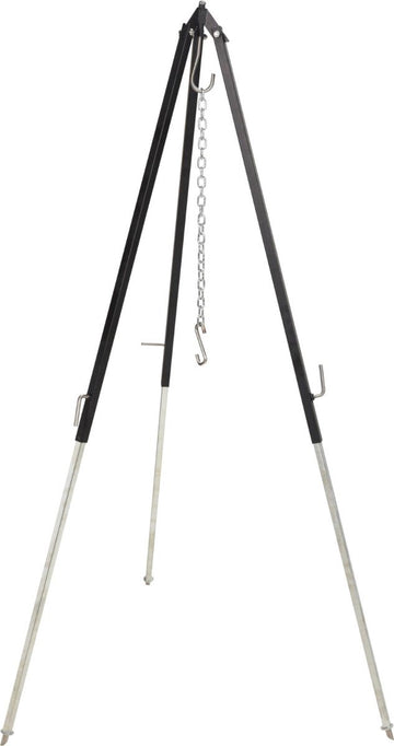 Driepoot Standaard voor Dutch Oven - 150cmH-incl. ketting en haak voor bevestiging van de Dutch oven