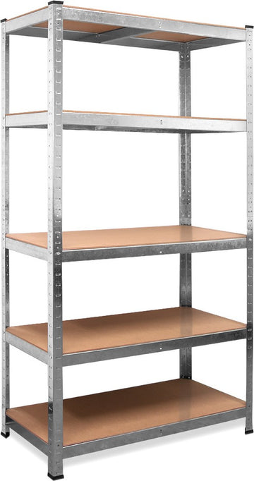 7House zwaar Uitgevoerde Metalen Opbergrek/Stellingkast met 5 legborden - 875kg draagkracht - (HxBxD) 180x90x60 cm - 175kg per plank