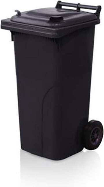 Kunststof Kliko Afval Rolcontainer Mini container - 120 liter - Grijs