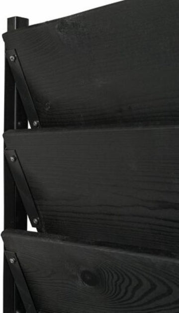 Flex fence draaibare lamellen - 165 cm - zwart RVS - 2 stuks