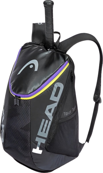 E-Shop4u - Tennistas - Tennis Schoudertas - 2 Rackets + Schoenen + Accessoires - Polyester - Grijs Zwart - Outdoor Fitness Badminton Rugzak - Squash-Tennis-Badminton-Pickleball-Padel