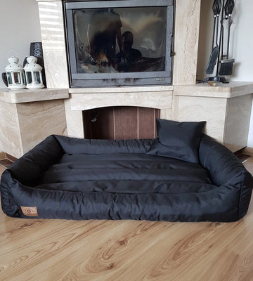 XXL Hondenbed van kunstleer - hondenkussen hondensofa kattenbed hondenkorf - waterdicht 90 X 60 cm