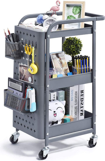 Premium Keukentrolley – keuken planken - Opberg Trolley op wielen – met niveaus – duurzaam -ruimtebesparend