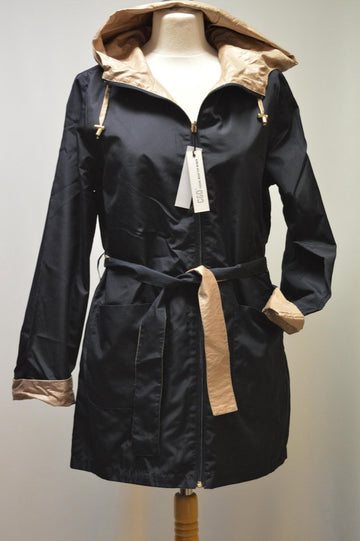 C&D casual wear - OMKEERBARE REGENJAS - BILBAO NAVY/GOUD maat 46
