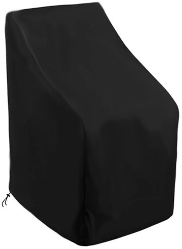 Tuinstoel Beschermhoes - 120 x 65 cm - Zwart - Waterbestendig - Bescherm je tuinstoelen met deze beschermhoes - Tuinstoel Hoes