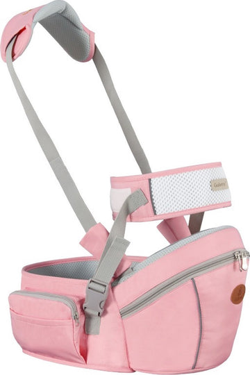 Baby Heupdrager met Extra Band en Nek Band – Roze – Heupsteun voor Baby en Peuter – Draagtas met Veiligheidsband tegen Rugklachten – Kind Hip Seat Carrier – Ergonomisch – Veilig – Comfortabel – Ondersteuning voor Ouders – Praktisch