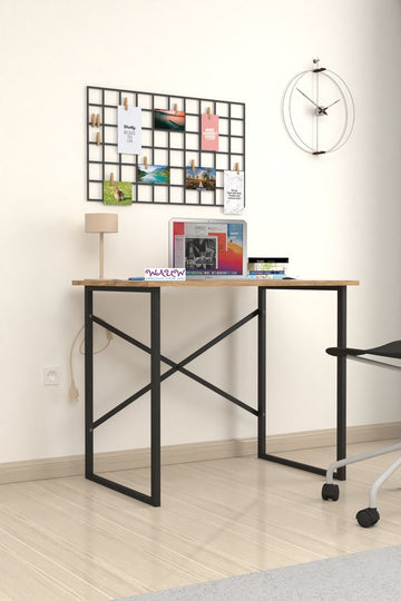 Bureautafel - 60x90 cm - Bureautafel - Computertafel - Bureau - Laptoptafel - Bureautafel volwassenen - Houtkleur