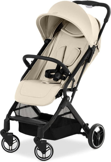 Reisbuggy met ligfunctie - UV-bescherming 50+ - Belastbaar tot 25 kg - Klein opvouwbaar - Vanilla Buggy inklapbaar vliegtuig
