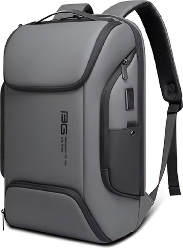 E-Shop4u - Multifunctionele USB Laptoprugzak - Waterdicht - Grote Capaciteit - Grijs - USB Oplaadfunctie