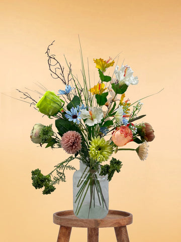 Zijden Boeket – 70-80 cm hoog – 15 stelen - doe-het-zelf boeket – DIY – alle kunstbloemen los geleverd – Lente – Exclusief vaas – Plukboeket - Veldboeket – Kunstbloemen - nep bloemen - nepbloemen - kunstplanten