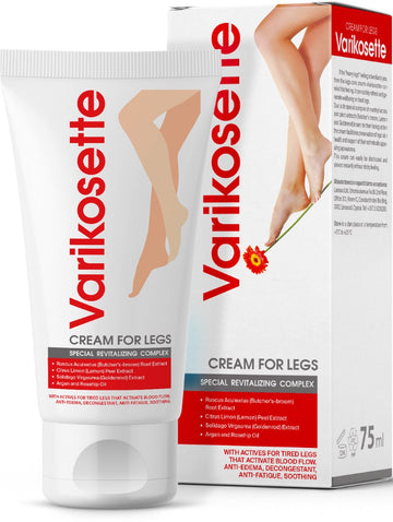 Varikosette creme voor de benen - zware benen - vermoeide benen - spataderen - doorbloeding van de benen - etalage benen