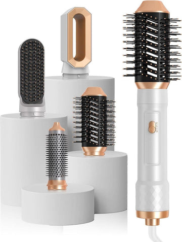 Air Styler 4-in-1 1000 W haarstyler warme luchtborstel - ronde borstel haarstyling stijltang borstel - heteluchtborstel om te stijlen, buigen en drogen Haardroger Met Borstel
