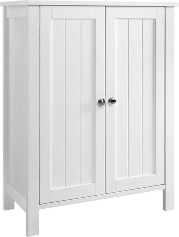 Opbergkast met deuren - Binnen - Woonkamer Badkamer - Werkplaats - Garage - Hout - Wit - 60x80x30cm