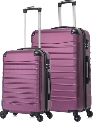 Quadrant 2 delige ABS Kofferset (XL + S) - Purple
