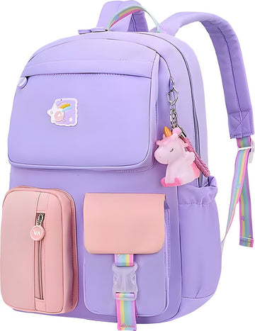 Avoir Avoir® - Stijlvolle en Comfortabele Schoolrugzak voor Meisjes, 43x30x15 cm, Basisschool rugtas, Meerdere Vakken