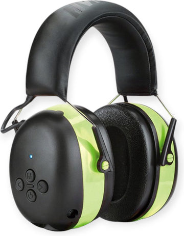 Oorkappen PROHEAR gehoorbescherming - oorbeschermers met BLUETOOTH - AUX - Bellen- OPLAADBAAR oorkappen - gehoorbescherming - Ergonomisch - Orthopedisch - Groen