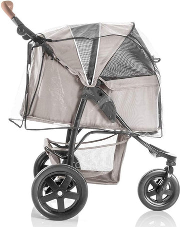 Regenhoes voor TOGfit Pet Roadster - Hondenbuggy Regenhoes met Opening aan de Achterkant Ventilatiegaten en Kijkvenster - Ideaal voor de Hondenwagen - Transparant, Waterdicht