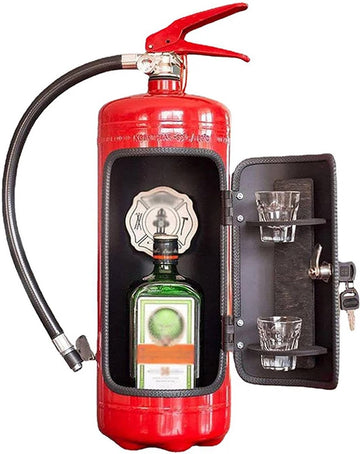 Brandblusser Drankhouder - Kado - Cadeau - Wijn - Drank - Vodkda - Wodka - Sterke drank - Wijnfles - Wijnkist - Grappig - Decoratie