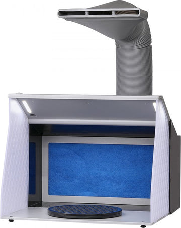 airbrush-spuitcabine-kit 405 x 330 x 355 m, draagbaar airbrush-afzuigsysteem, airbrush-spuitcabine-afzuigsysteem 5,2 m³/min met dubbele ventilatoren voor het maken van airbrush-modellen, schilderwerkzaamheden, enz.