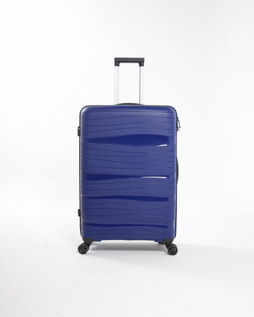 Madrid - Lichtgewicht reiskoffer - 28 inch - 93L - Compact Formaat L - 76x49x29 cm - Met ingebouwd TSA-slot - Blauw