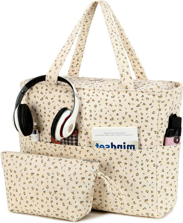 Grote strandtas dames - schoudertas met ritssluiting - waterdicht en zanddicht - handtas voor gym en zwembad - met nat compartiment - reizen zwembad Tote bag met rits