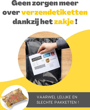 60 Verzendzakken Kleding Vinted met Verzendlabels - 3 Maten M-L-XL - ONDOORZICHTIG DUURZAAM WATERDICHT - Verzendenvelop Kunststof - Verzendtas - Tassen Pakketten - Bedankt