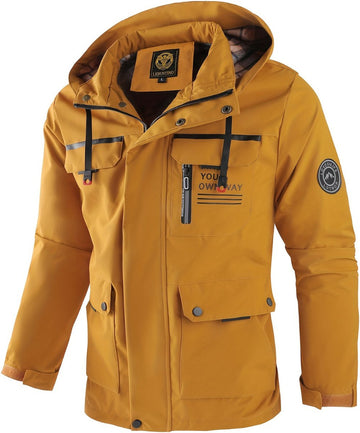 Windjas Voor Heren - Parka - Lente & Herfst - Jas - Volwassen - Geel - Maat XXL