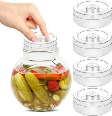 Fermentatie gewichten - Fermenteren - Fermentatiepot - Fermentatie - Verzwaringsstenen - Ø 6,4 centimeter - 4 stuks - Must have voor het inmaken van groente!
