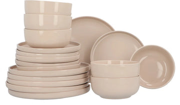 Stoneware Serviesset Marie 6 persoons 18-delig - Zalm