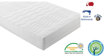 Matras - 140x200 - koudschuim - premium plus tijk - 15 cm - stevig