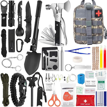 Noodpakket - Survival kit - Overlevingspakket - Outdoor kit - EHBO Kit - Camping set - Survival set