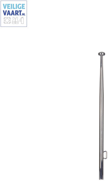 Vlaggenstok RVS | 25 mm breed | Verschillende lengtes