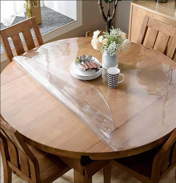 Rond Doorzichtig 2,2mm Dik Tafelzeil 160cm Ø - Transparant tafelzeil