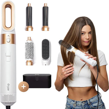 Airstyler 5-in-1, krultang, haardroger, warmluchtborstel, föhnborstel, föhn... (inclusief lederen doos)