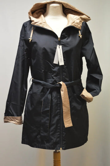 C&D casual wear - OMKEERBARE REGENJAS - BILBAO NAVY/GOLD maat 34