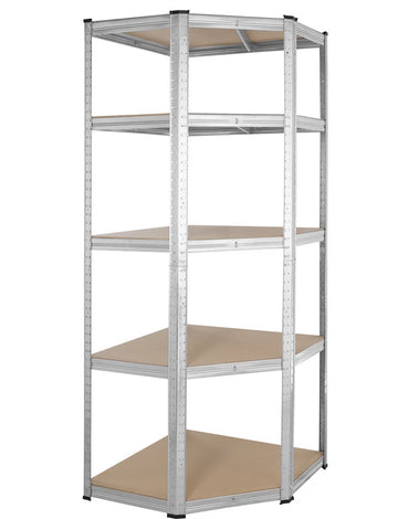 Stellingskast Hoek - Opbergplanken - Boutloze plank 180x70x40cm Gegalvaniseerd 875kg