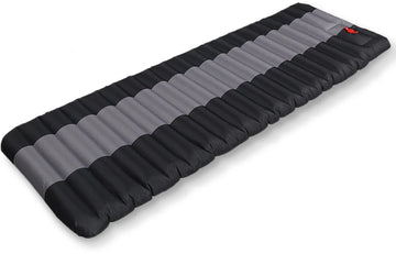 Luchtbed – 1 persoons – Ingebouwde Pomp – 183x60x8cm – Luchtmatras – Gratis Draagtas – Zwart / Grijs – Kamperen
